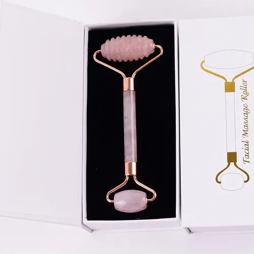 Care Tool Sha Massage Face Quartz Natural Roller Rose Gua