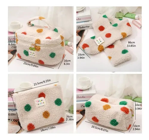 Bolsa De Maquillaje Con Lunares Coloridos, Bolsa De /