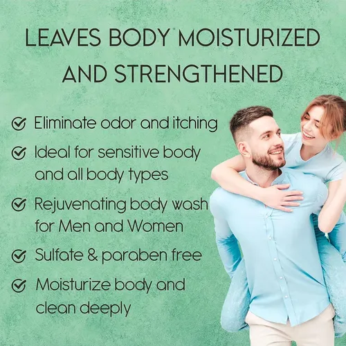 Gel Limpiador Corporal Con Menta Y Gel De Ducha Con Vitamina