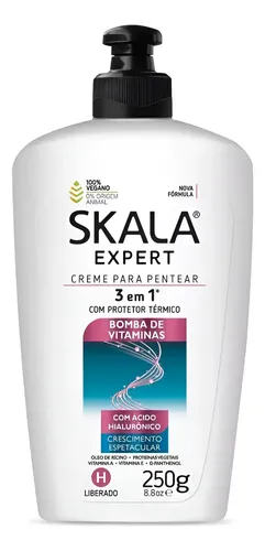 Skala Bomba Vitaminas Crema Peinar Protector Termico Vegano