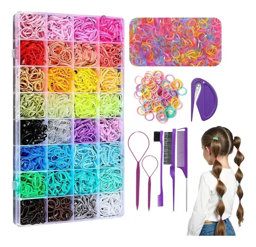 2200 Ligas Elásticas Para El Cabello Niñas Accesorios D
