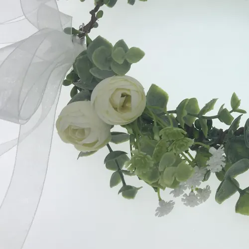 Guirnalda De Tela Para Cabello De Novia Para Boda