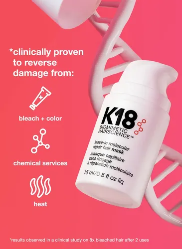 Mascarilla Capilar K18 Mini, Repara Cabello Seco Y Dañado