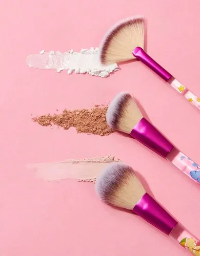 Set 3 Brochas Maquillaje Ositos Cariñositos