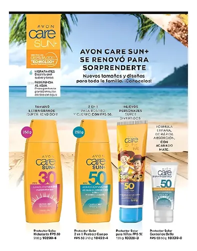 Protector Solar Pack Familiar Niños Adultos Kit Fps 50 Avon