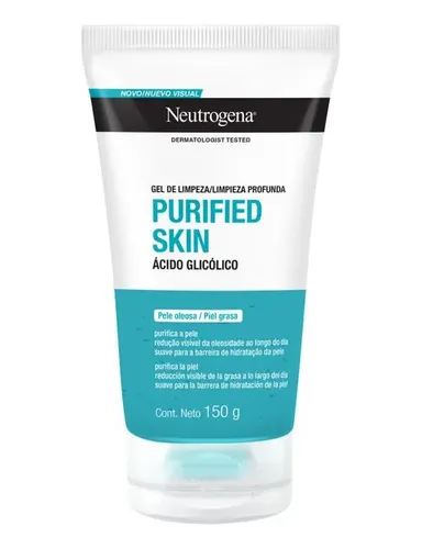 Neutrogena Gel De Limpieza Facial Con Ácido Glicólico 150 Gr