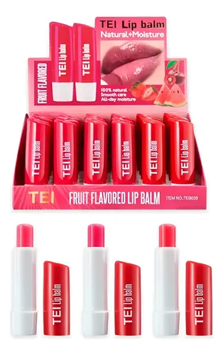 Balsamo Labial Tei En Barra Frutal Sabor Sandia Hidratante