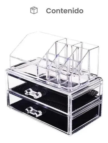 Organizador Cajon Maquillaje Oficina Acrílico Transparente C