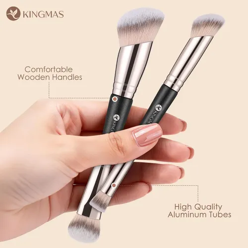 Brocha De Maquillaje Kingmas Para Base O Corrector, 2 Unidad