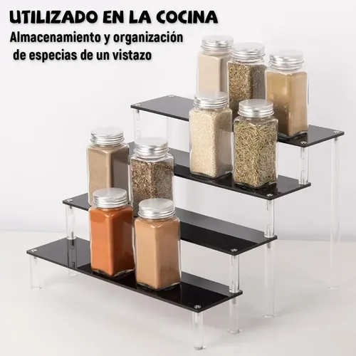 4 Niveles Organizador De Perfumes Exhibidores De Acrilico