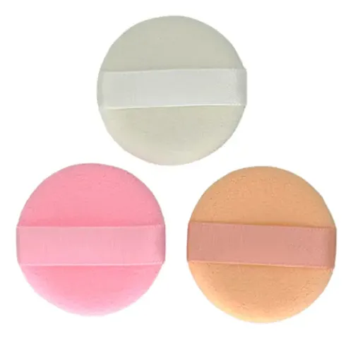 Cisne Maquillaje Latex Redondo Color X 3 Con Cinta Zeva Color Surtidos Tamaño De La Esponja Mediana