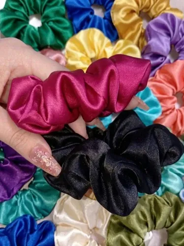 Scrunchies Saten -pack Por 120 Scrunchies- Pack Mayorista