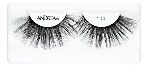 Tira De Pestañas Postizas Andrea Strip Lashes N° 100 Negras