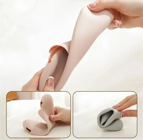 Porta Brochas De Maquillaje Organizador Viaje Neceser Makeup Color Blanco