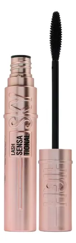 Máscara de Pestañas TEI Sky High Waterproof Color Rosa, Voluminizador y Alargador