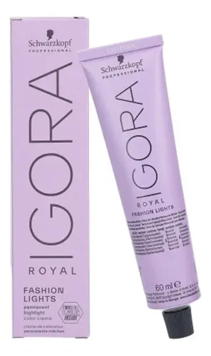 Kit Tintura Schwarzkopf Professional Igora royal Specialities fashion lights tono l-89 mechas rojo violeta para cabello