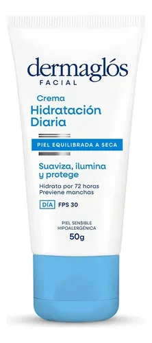 Crema Facial Hidratante Día Dermaglós Equilibrada Seca 50g Normal A Seca Día