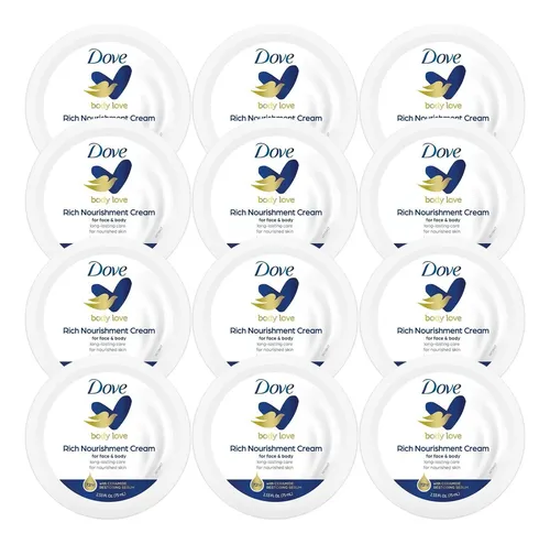Crema Hidratante Dove Body Love 12 Unidades 72 G