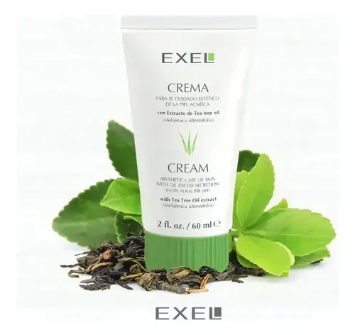 Crema Para Pieles Con Acne Exel Con Extracto Tea Tree Oil