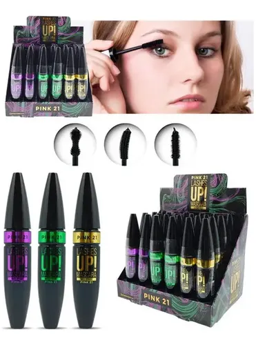 Rimel Mascara Pestañas Lashes Up Pink21 Tono Negro 3 Modelos