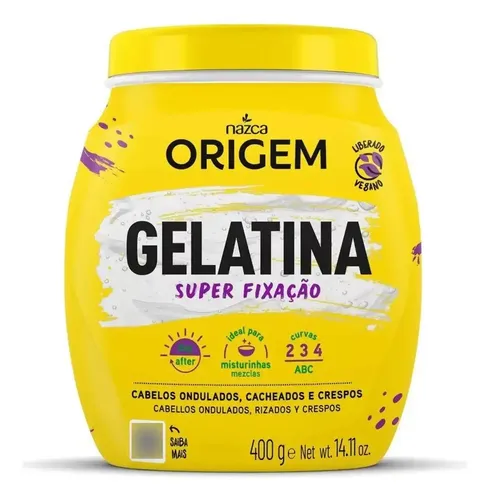 Origem Gelatina Super Fija Antifrizz Define Day After Curlyg