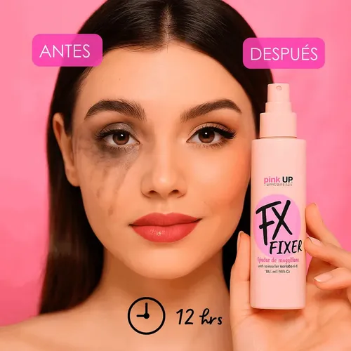 Fijador De Maquillaje Duradero Mta Pink Up Fox En Aerosol A*