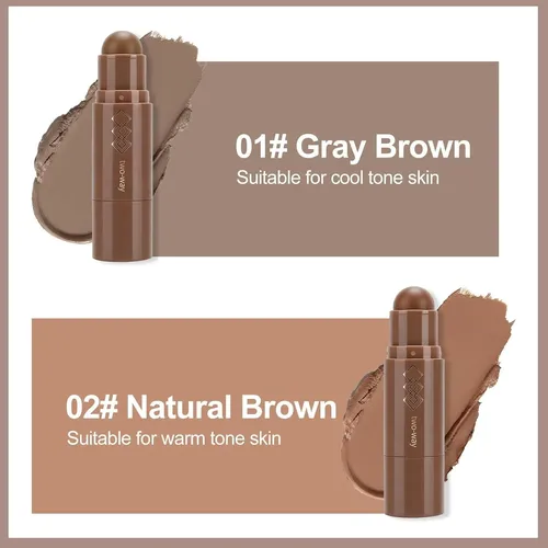 Stick De Contorno Y Bronceador Crema Erinde B02 Marrón