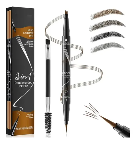 Lápiz De Cejas Microblading Defsap 2-en-1 Marrón Claro