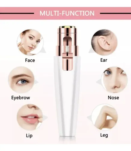 Mini Depiladora Eléctrica 2 En 1 Vello Facial Y Cejas