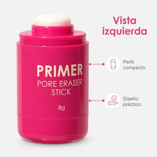 Primer Facial En Barra Borrador De Poros 8g Crema &*