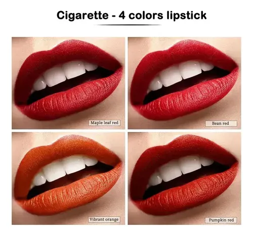 L/x Labiales Lana Del Rey Juego 4pcs Lápiz Labial Mate (er .