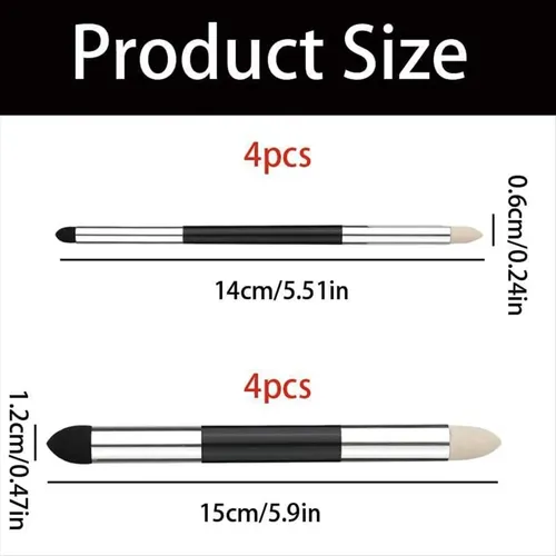 Esponjas Artist Blending, 8 Unidades, Con Tocones Pastel De Doble Cabeza