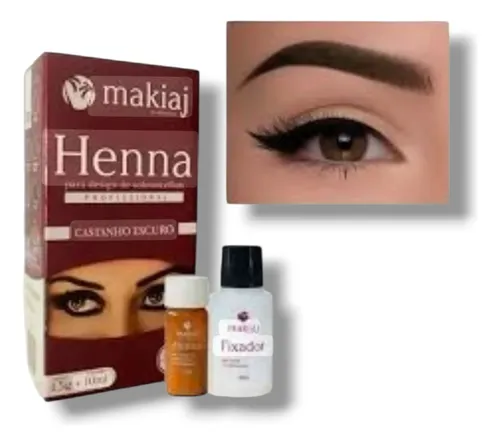 Kit De Henna Makiaj Profesional Para Cejas Pigmento