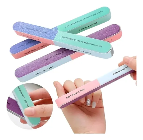 Lima Para Uñas 7 En 1 Rectangular Uñas Esculpidad