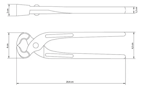 Tenaza de carpintero Tramontina 41050108 de 8″