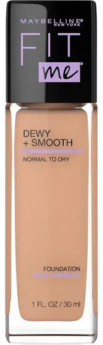 Maybelline Base Maquillaje Fit Me Dewy + Smooth, concentrado humecta y suaviza, acabado natural