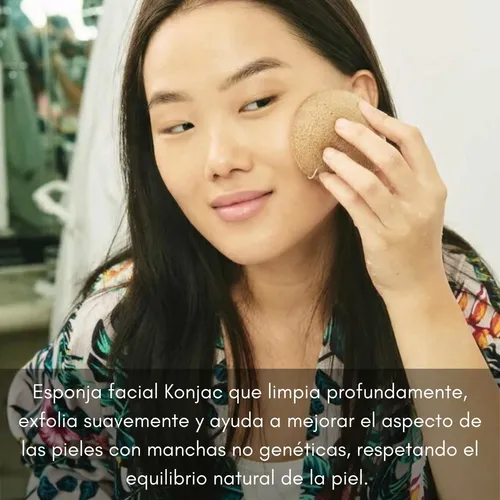 Esponja Coreana Konjac Te Verde Antimanchas Purificacion