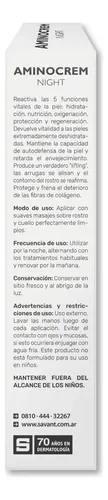 Aminocrem Night Reparador Celular Crema 30g Pack 2×1