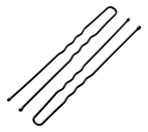 40 Broches De Pelo De Metal Negro De 7 Cm De Largo Para Muje