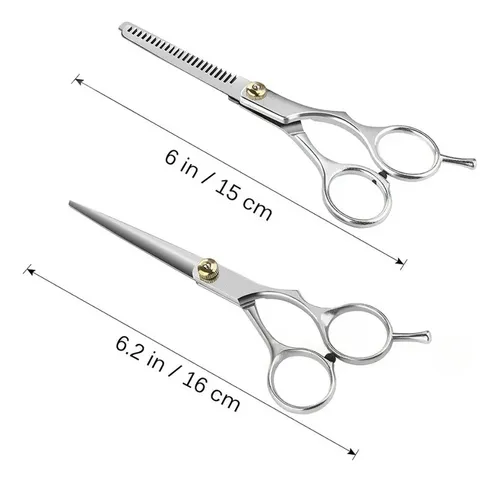Kit Tijeras Barbería Profesionales Acero 2026