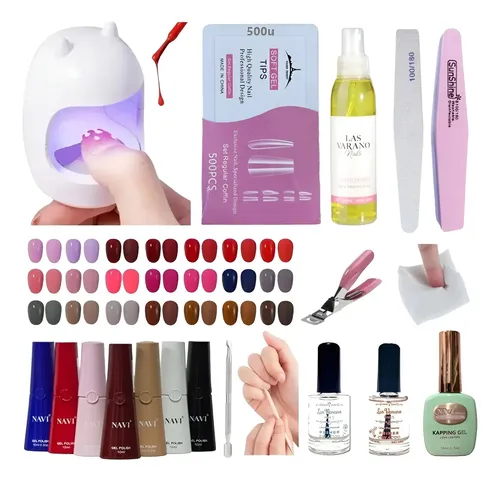 Kit Inicial X14 Cabina Led Uv Mini 6w Uñas Semi – Soft Gel