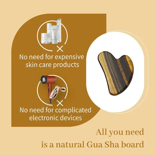 Herramienta Gua Sha Jade Natural Para Masaje Facial