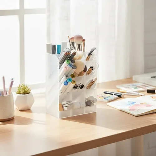 Organizador Torre Escritorio Maquillaje Accesorios Lapicero