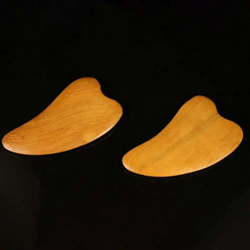 Tabla De Masaje Facial De Madera Redonda De 4 Piezas