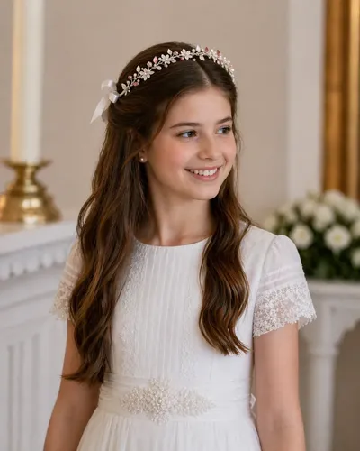 Tiara Corona Tocado Novia 15 Años Comunión Fiesta Eventos