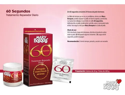 Mary Bosques Tratamiento 60 Segundos X 200 G