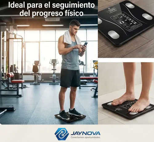 Balanza Digital Bluetooth Baño 180kg Grasa Corporal App Lcd