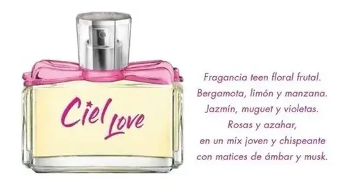Perfume Colonia Mujer Ciel Love 60ml Edt Original