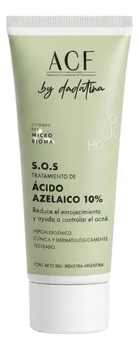 Acf By Dadatina Sos Acido Azelaico 10% Control Acne 30gr Acneica Día/noche