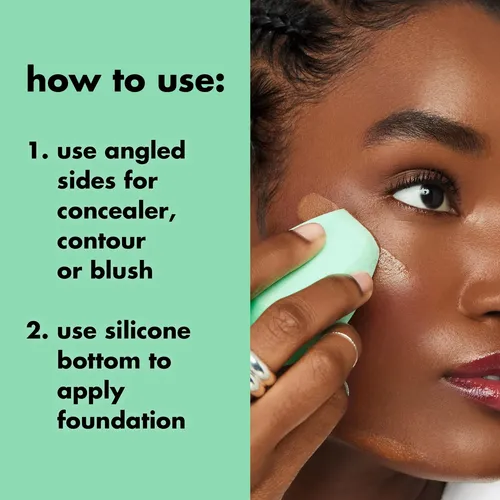 Esponja Facial E.l.f. De Silicona Angular Para Maquillaje En